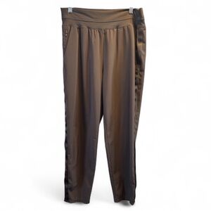 Athleta brown straight leg Track Pants size 12 T